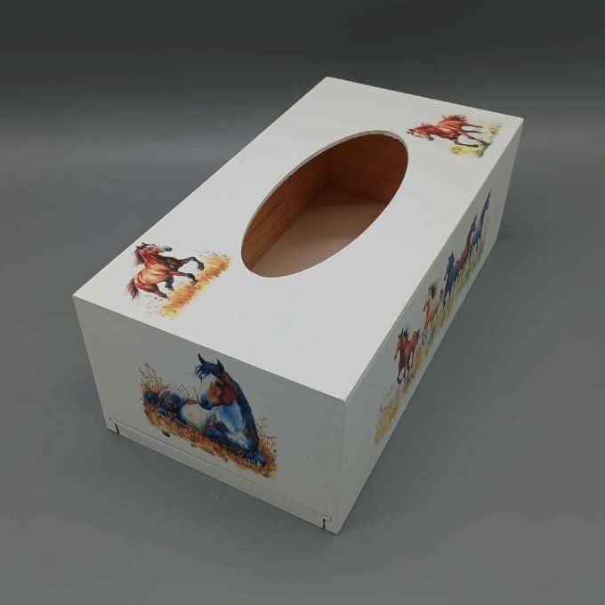 Boite à mouchoirs - Balade équestre