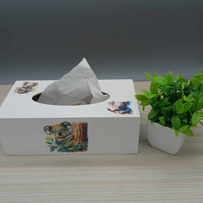 Boite à mouchoirs - Koalas malicieux