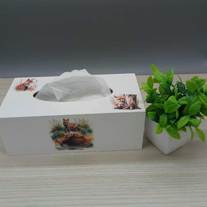 Boite à mouchoirs - Le refuge du renard