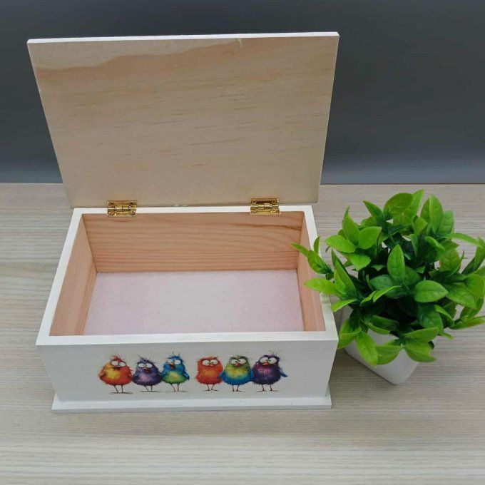 Boite à trésors Oiseaux multicolores