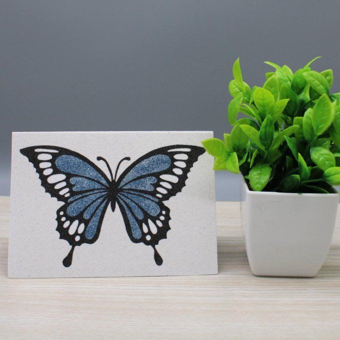 Carte en sable - Papillon