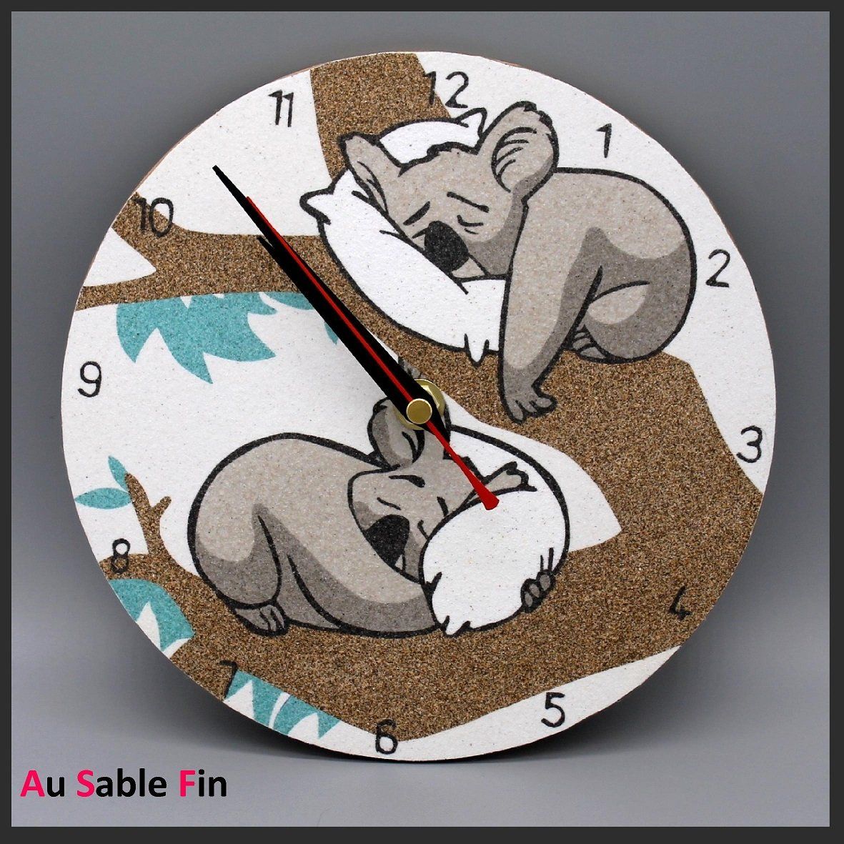 Horloge en sable - Koalas