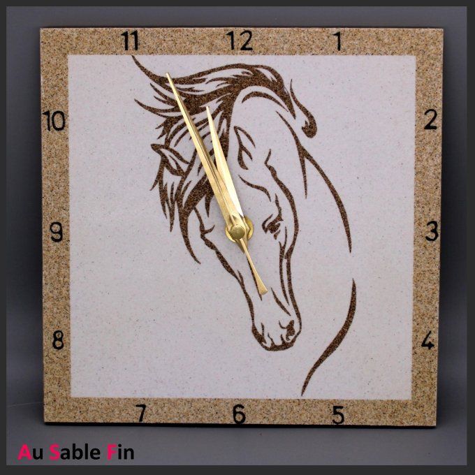 horloge-murale-cheval