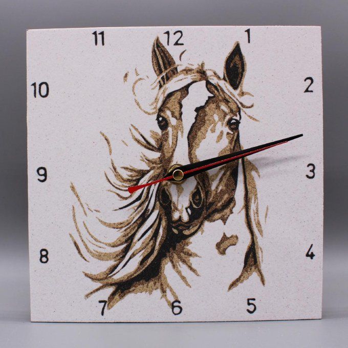 horloge-silencieuse-cheval