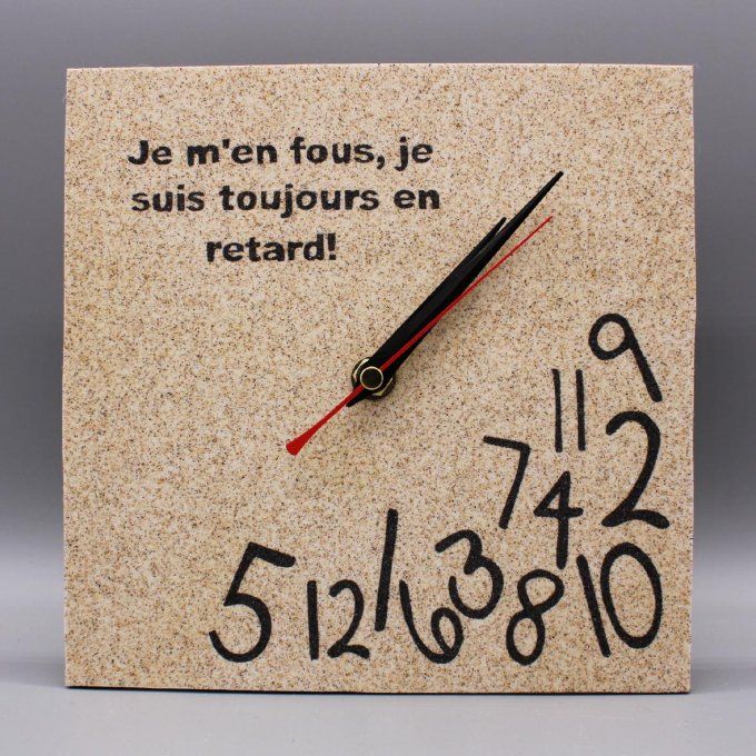 Horloge en sable - Toujours en retard ! 