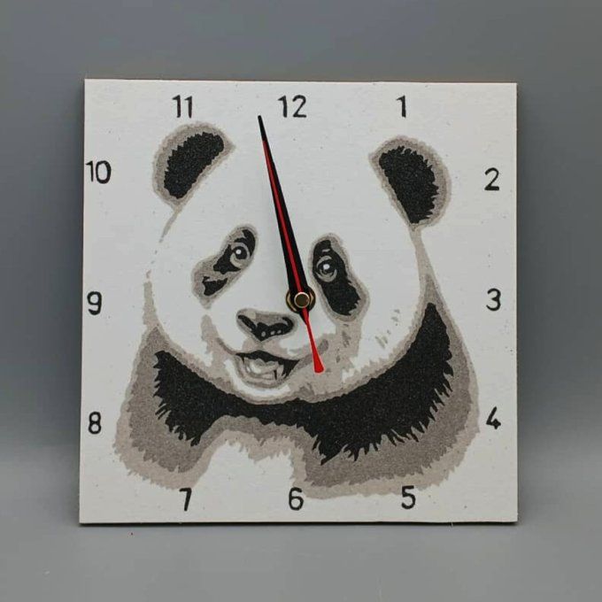 Horloge en sable - Panda