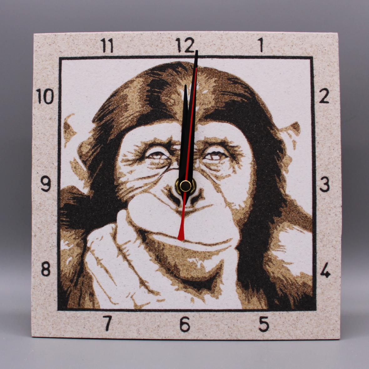 Horloge en sable - Chimpanzé