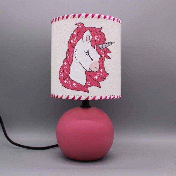 Lampe Bella la licorne pied rose