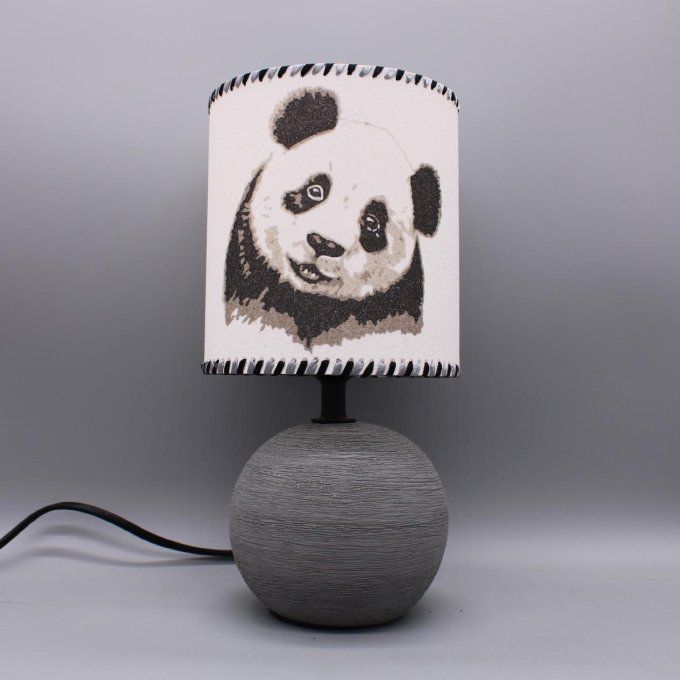 Lampe Panda pied gris clair
