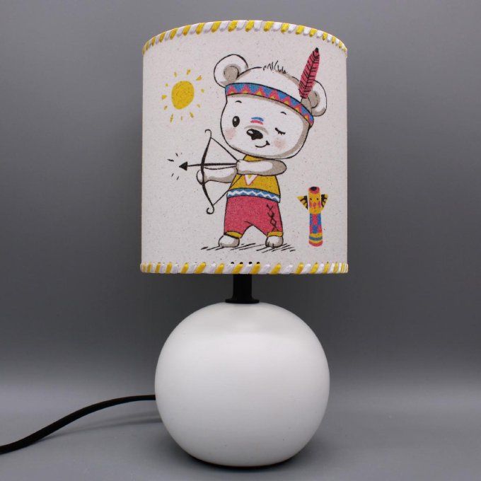 Lampe Petit indien pied blanc