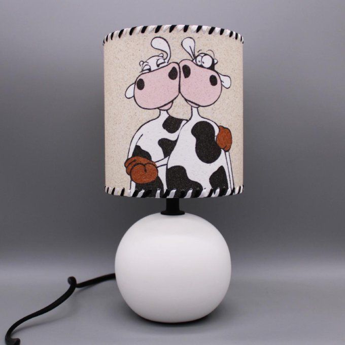 Lampe Vaches pied blanc