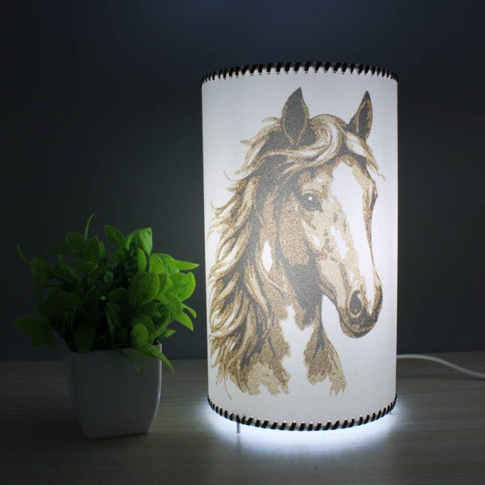 lampe cylindre étalon allumée
