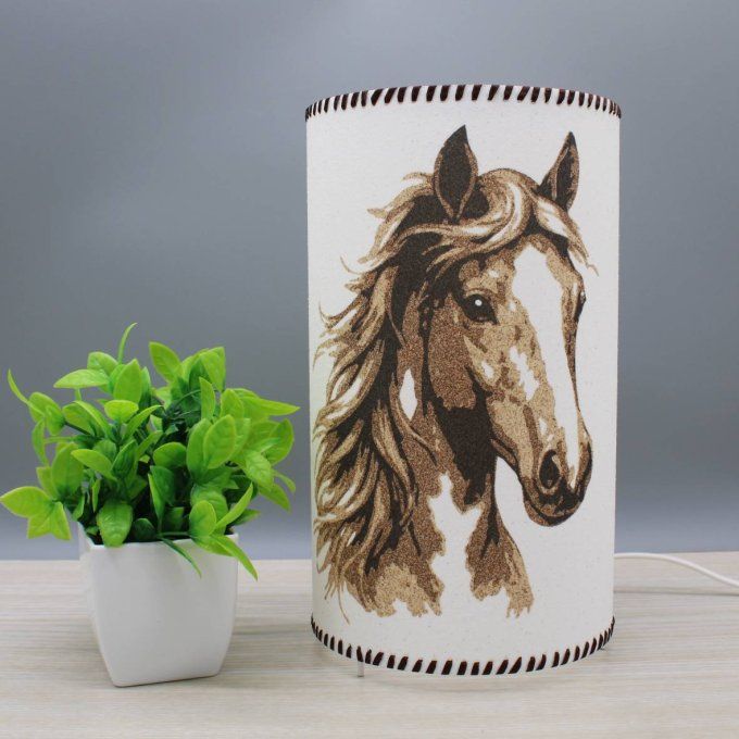 Lampe cylindre en sable - Etalon