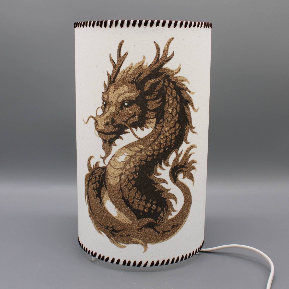 lampe cylindre dragon imperial Lampe cylindre en sable - Dragon impérial