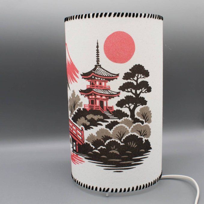 Lampe cylindre en sable - Japon zen