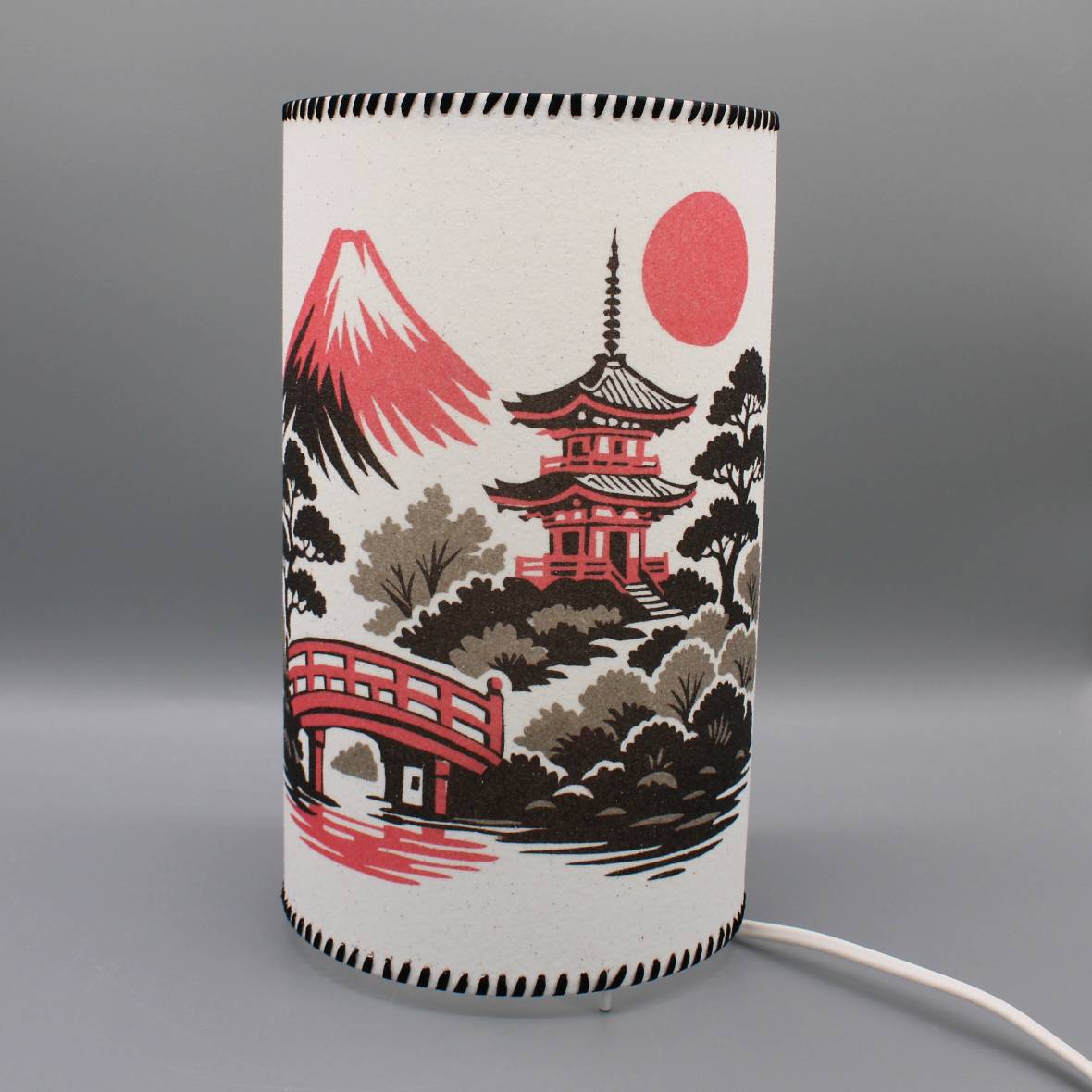 lampe cylindre japon zen Lampe cylindre en sable - Japon zen