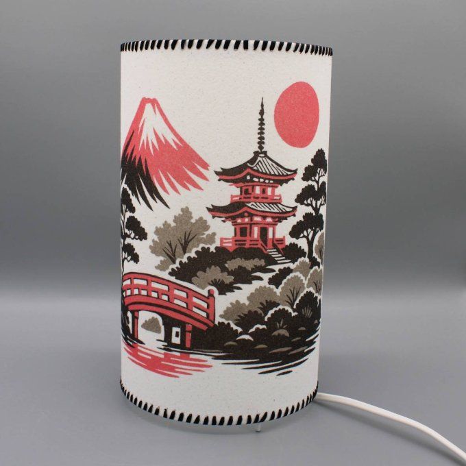 lampe cylindre japon zen