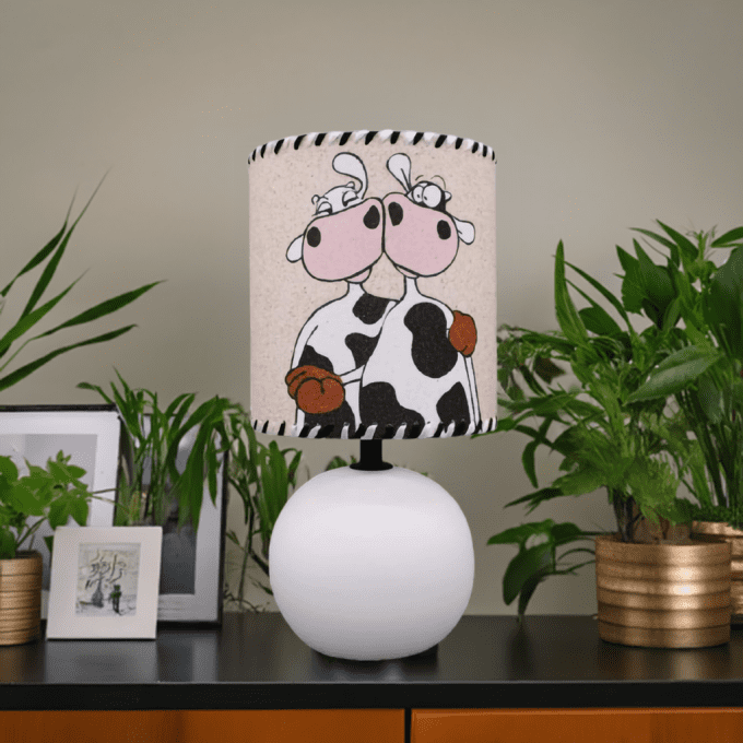 Lampe originale vaches humoristiques – ambiance ludique et naturelle