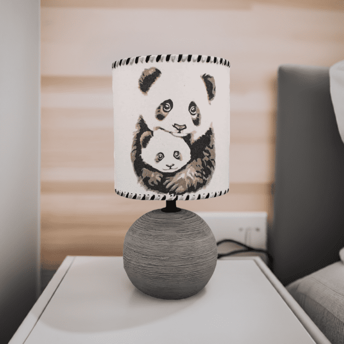 Lampe panda maman et bébé – veilleuse douce pour chambre enfant
