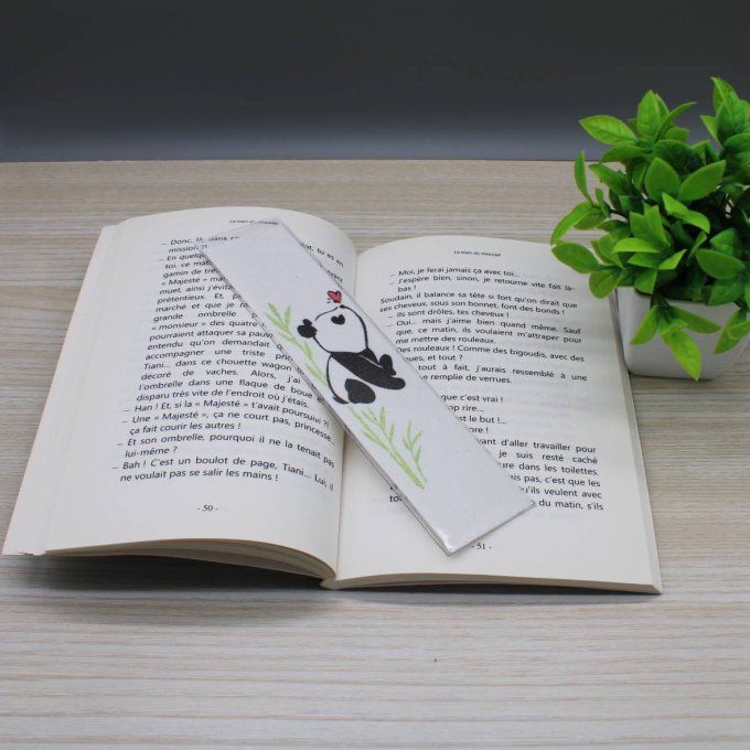 Marque-pages en sable - Pandi panda