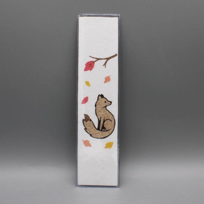 Marque-pages en sable - Renard