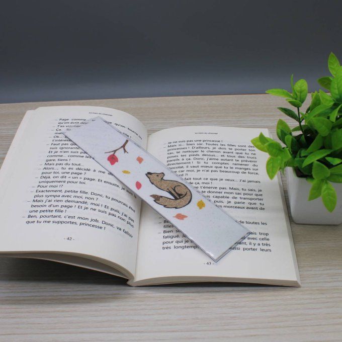 Marque-pages en sable - Renard