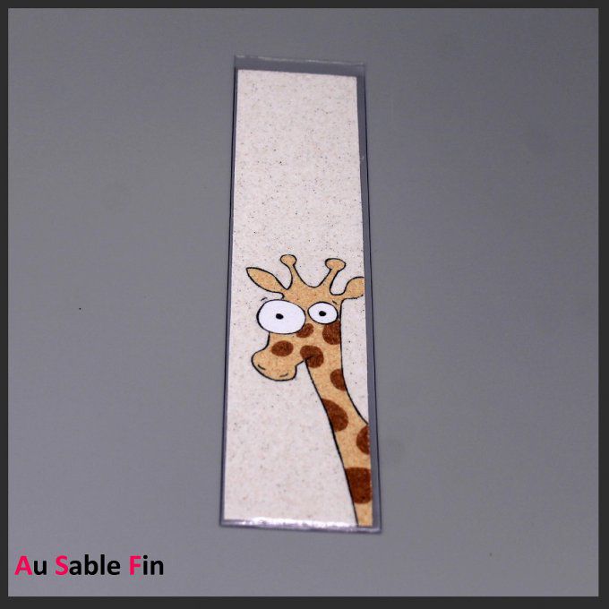 Marque-pages en sable - Girafe