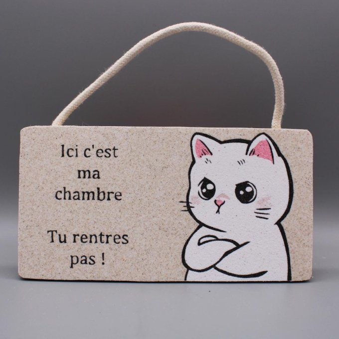 Plaque de porte en sable  - C'est ma chambre