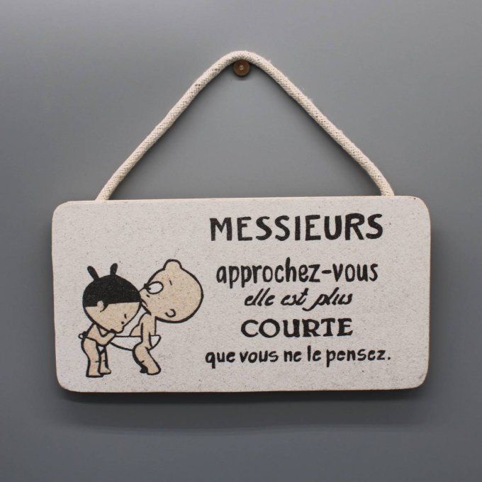 plaque de porte wc