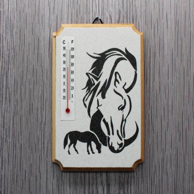  Thermomètre d'intérieur -  Chevaux
