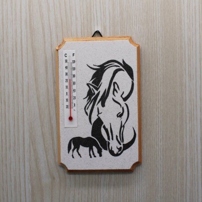  Thermomètre d'intérieur -  Chevaux