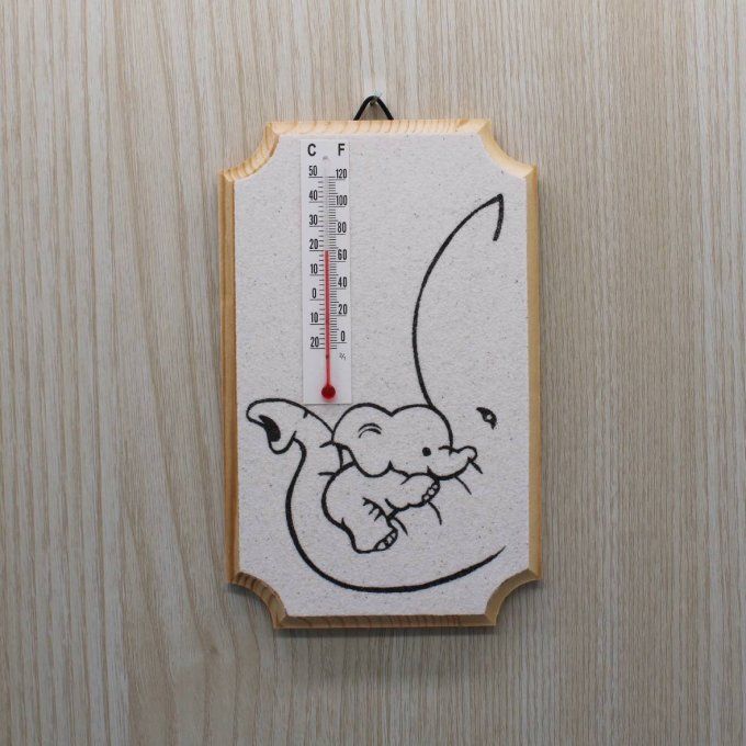  Thermomètre d'intérieur - Eléphants