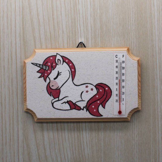  Thermomètre d'intérieur - "Luna" la licorne