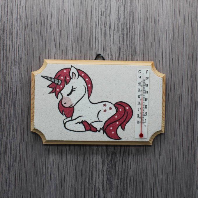  Thermomètre d'intérieur - "Luna" la licorne